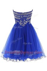 Clearance Tulle Sleeveless Mini Length Prom Dress and Beading