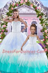 Fancy Ball Gowns Quinceanera Gowns Multi-color Sweetheart Tulle Sleeveless Floor Length Lace Up