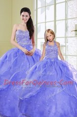 Glamorous Sleeveless Beading Lace Up 15 Quinceanera Dress