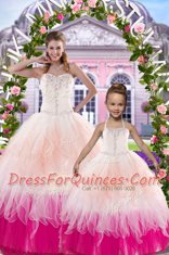 Floor Length Multi-color Sweet 16 Quinceanera Dress Sweetheart Sleeveless Lace Up