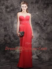 Red Dress for Prom Prom and For with Appliques Sweetheart Sleeveless Zipper