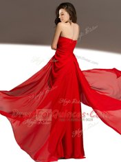 Most Popular Sleeveless Ruching Zipper Prom Dresses