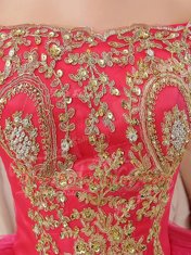 Excellent Sequins Floor Length Red Sweet 16 Quinceanera Dress Off The Shoulder Sleeveless Lace Up