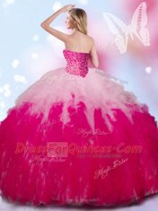 Top Selling Ball Gowns 15 Quinceanera Dress Multi-color Sweetheart Tulle Sleeveless Floor Length Lace Up