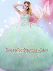 Sweet Floor Length Ball Gowns Sleeveless Multi-color Ball Gown Prom Dress Lace Up