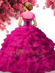 Sleeveless Beading and Ruffles Lace Up 15 Quinceanera Dress