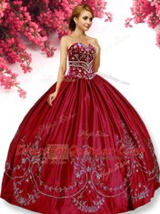 Eye-catching Sleeveless Embroidery Lace Up Quinceanera Dresses