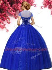 Sumptuous Sleeveless Beading Lace Up Quinceanera Gowns