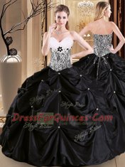 Exceptional Sleeveless Lace Up Floor Length Pick Ups Sweet 16 Quinceanera Dress