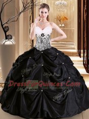 Exceptional Sleeveless Lace Up Floor Length Pick Ups Sweet 16 Quinceanera Dress