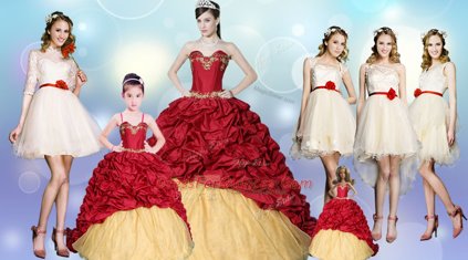 Flare Beading and Appliques and Pick Ups Sweet 16 Quinceanera Dress Wine Red Lace Up Sleeveless With Brush Train