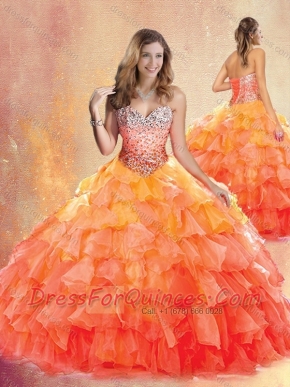 New Style Sweetheart Ball Gown Quinceanera Dresses with Ruffles