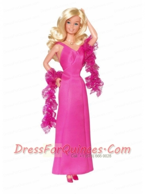 Satin Hot Pink Made to Fit the Barbie Doll