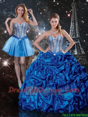 Cheap Sweetheart Detachable Quinceanera Dresses with Beading and Pick Ups