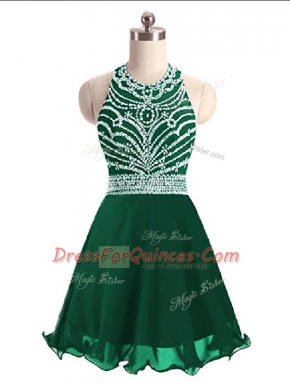 Smart Sleeveless Beading Lace Up Prom Dress