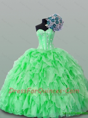 2015 Fashionable Sweet 16 Dresses with Beading