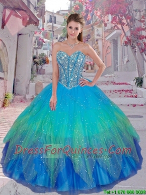 Discount Beaded Ball Gown Quinceanera Dresses for Winter