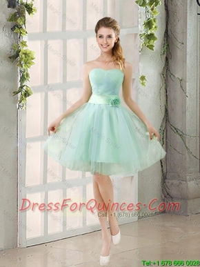 2016 Summer A Line Strapless Ruching Prom Dresses in Tulle