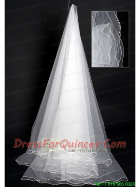 Multilayer Organza Modest Bridal / Wedding Veil