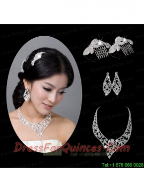 Unique Alloy With Rhinestone Ladies' Jewelry Sets