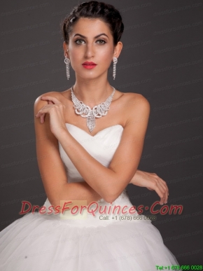 Fabulous Crystal Necklace and Earrings Jewelry Set