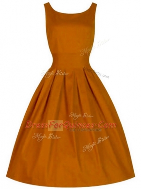 Scoop Sleeveless Taffeta Vestidos de Damas Ruching Lace Up