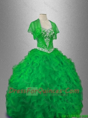 Discount Sweetheart Quinceanera Gowns with Beading
