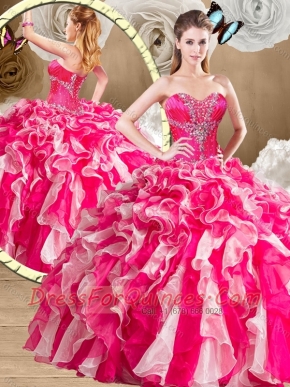 New Arrivals Sweetheart Multi Color Quinceanera Gowns with Ruffles