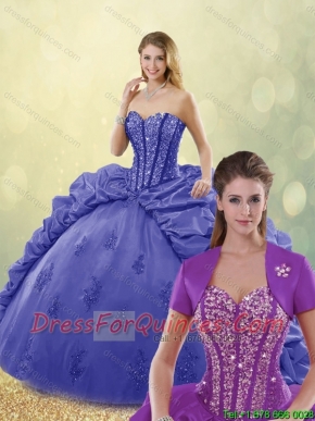 New Arrivals 2016 Sweetheart Quinceanera Gowns with Brush Train