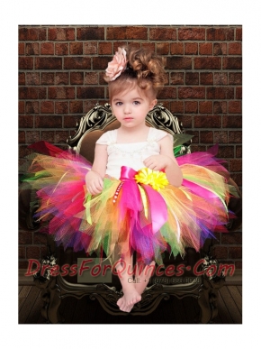 Ball Gown Multi-color Square Little Girl Dresses with Bowknot