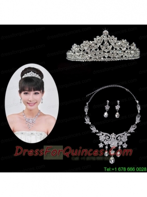 Gorgeous Alloy With Rhinestone Ladies' Jewelry Sets