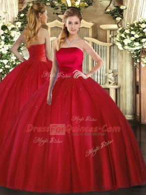Customized Sleeveless Ruching Lace Up 15th Birthday Dress