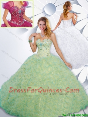 Pretty Sweetheart Quinceanera Gowns with Beading and Ruffles