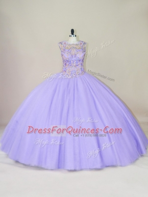 Sleeveless Lace Up Floor Length Beading Vestidos de Quinceanera