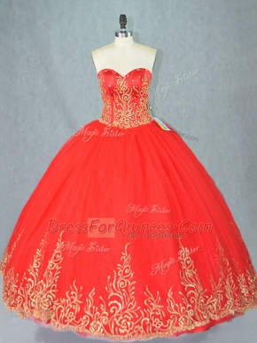 Tulle Sleeveless Floor Length Quinceanera Dress and Beading