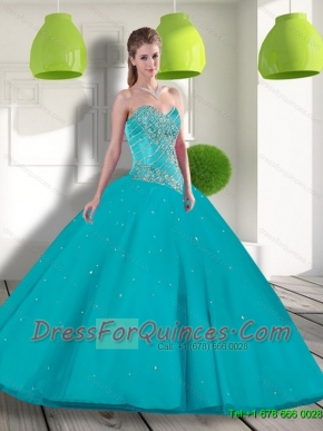 Wholesale Sweetheart 2015 Quinceanera Dress with Beading and Appliques