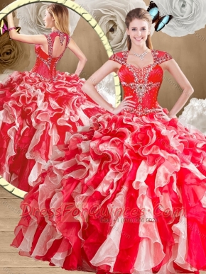New Style Sweetheart Multi Color Quinceanera Gowns with Beading