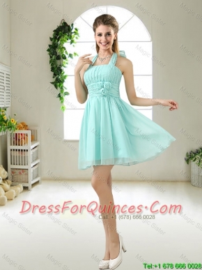 Wonderful Hand Made Flowers Junior Dresses in Apple Green