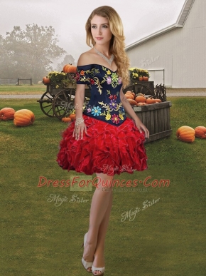 Beauteous Mini Length Ball Gowns Sleeveless Wine Red Homecoming Dress Lace Up