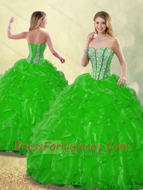 Fashionable 2016 Beading Quinceanera Dresses with Sweetheart