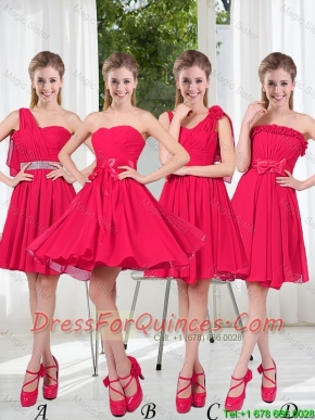 Romantic A Line Bowknot Prom Dresses in Chiffon