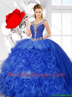 New Arrivals Scoop Quinceanera Dresses with Side Zipper