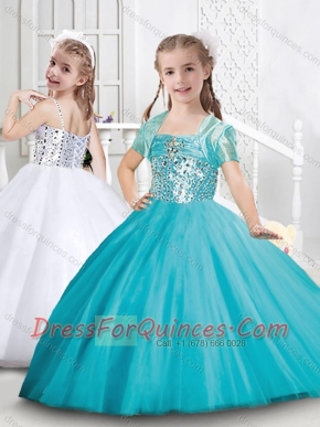 Exclusive Puffy Skirt Tulle Little Girl Pageant Dresses with Beading