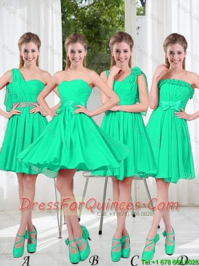 Turquoise Short Prom Dresses in Fall