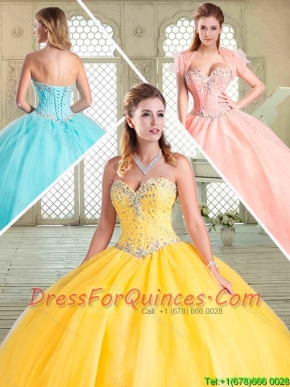 Popular Sweetheart Beading Sweet 16 Dresses for Summer