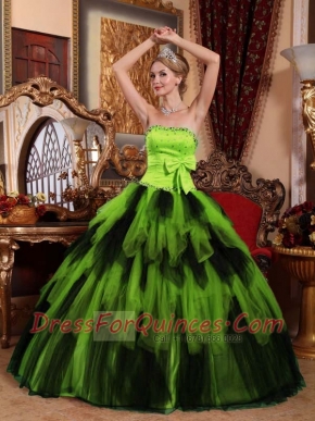Perfect Wonderful Ball Gown Strapless Floor-length Tulle Beading Quinceanera Dress