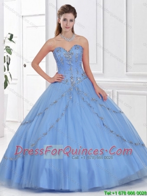 Hot Sale Ball Gown Sweet 16 Gowns with Beading for 2016