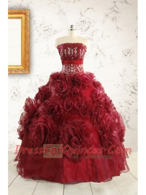 Unique Quinceanera Dresses with Hand Made Flowers for 2015