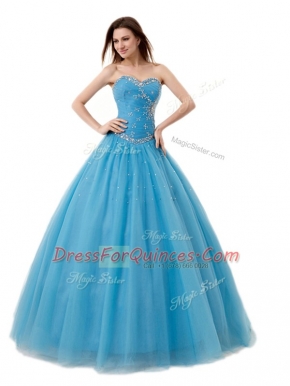 Tulle Sleeveless Floor Length Quinceanera Gowns and Beading and Ruching