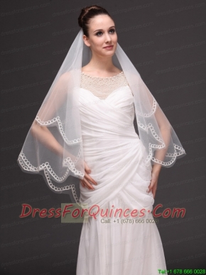 Tow-tier Tulle Wedding Veil On Sale